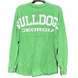 Pressbox University of Georgia‎ “Bulldogs” Crew Neck Pullover Green Size Small